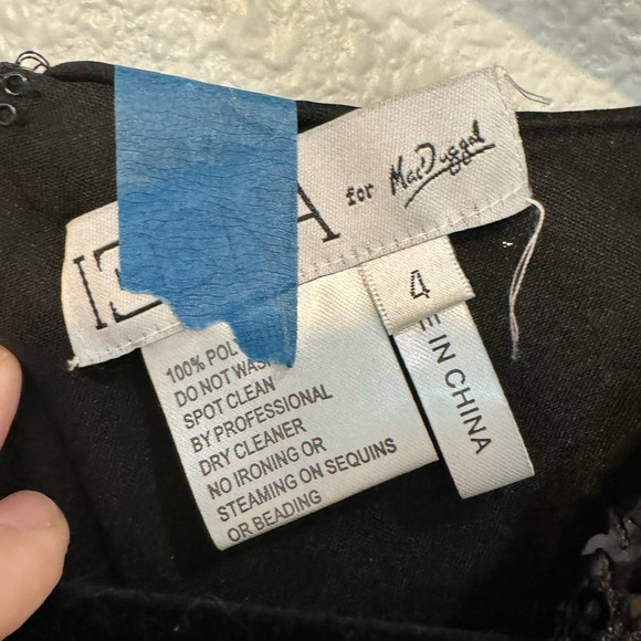 IEENA for MAC DUGGAL 26449 NWT $358 Puffed Sleeve Sequin Mini Size 4 - Picture 9 of 9